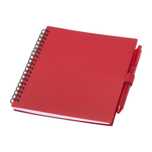 NIOVE - Juego de libreta de tapa blanda y bolígrafo de plástico reciclado (tinta azul) ""