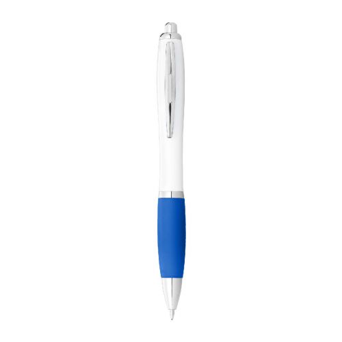 NASH - Bolígrafo blanco con empuñadura de color "" (tinta negra)
