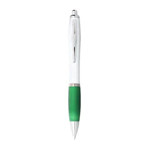 NASH - Bolígrafo blanco con empuñadura de color "" (tinta azul)