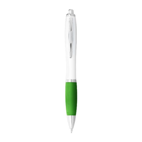 NASH - Bolígrafo blanco con empuñadura de color "" (tinta azul)