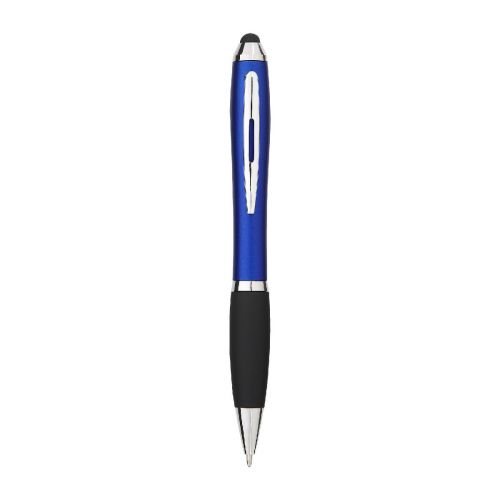 NASH - Bolígrafo stylus de color con empuñadura negra "" (tinta azul)