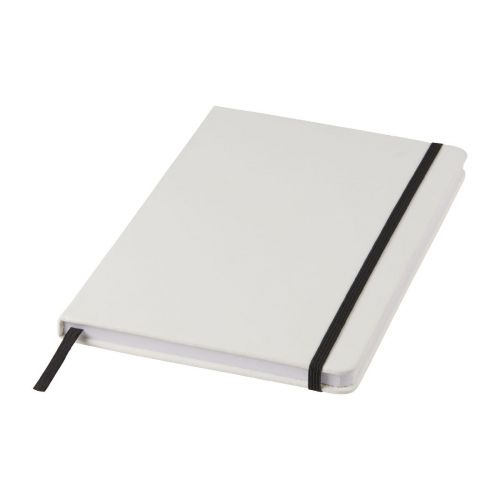 SPECTRUM - Libreta A5 blanca con cinta de color ""