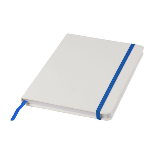 SPECTRUM - Libreta A5 blanca con cinta de color ""