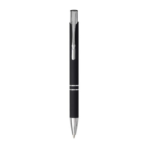 MONETA SOFT - Bolígrafo con empuñadura de tacto suave "Moneta" (tinta negra)
