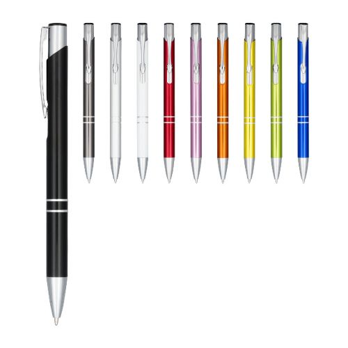 MONETA - Bolígrafo de aluminio anodizado "" (tinta negra)