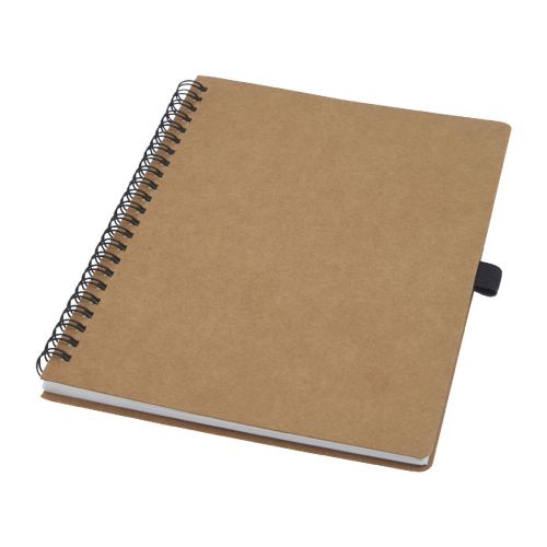 COBBLE A5 -Libreta de tamaño A5 de cartón reciclado con espiral y papel de piedra Cobble
