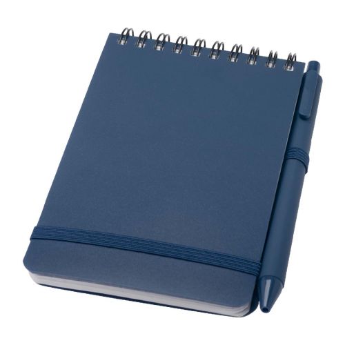 THALAASA INCHI - Libreta de tapa dura A6 de plástico procedente del océano con bolígrafo "Thalaasa" (tinta negra)