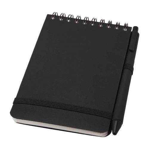 THALAASA INCHI - Libreta de tapa dura A5 de plástico procedente del océano con bolígrafo "Thalaasa" (tinta negra)