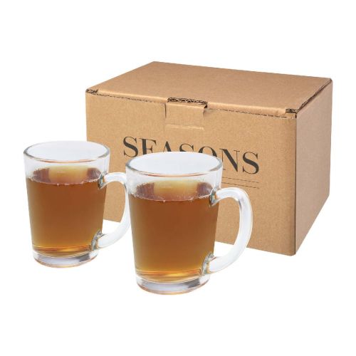 ZENI -Set de 2 vasos de vidrio para té ""