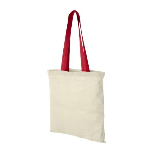 NEVADA - Bolsa Tote de algodón 100 g/m² con asas largas contrastadas ""