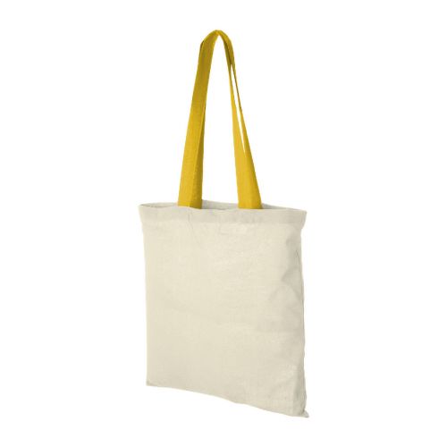 NEVADA - Bolsa Tote de algodón 100 g/m² con asas largas contrastadas ""