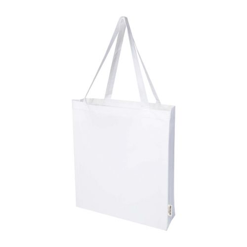 MADRAS - Bolsa Tote con refuerzos de algodón reciclado GRS de 140 g/m² de 12l ""