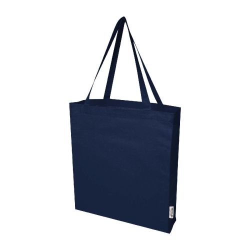 MADRAS - Bolsa Tote con refuerzos de algodón reciclado GRS de 140 g/m² de 12l ""