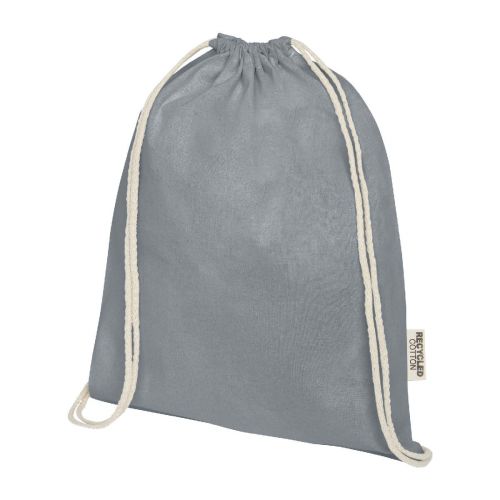 OREGON - Bolsa con cordón de algodón reciclado GRS de 140 g/m² ""