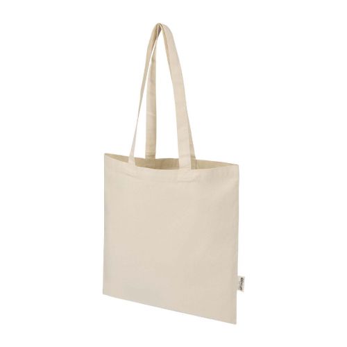 PERU BLEND - Bolsa Tote de 12 l de algodón reciclado GRS de 140 g/m² "Sierra"