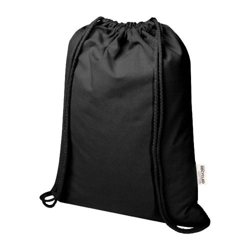 PERU BLEND - Bolsa con cuerdas de 5 l de algodón reciclado GRS de 180 g/m² ""