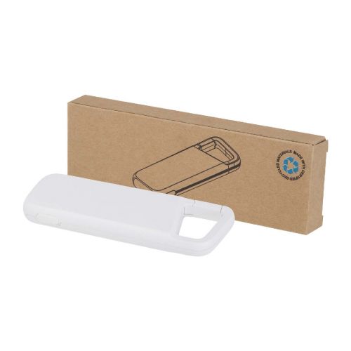 ALKES - Batería externa de 5000 mAh y 12 W de plástico reciclado resistente al agua con mosquetón ""