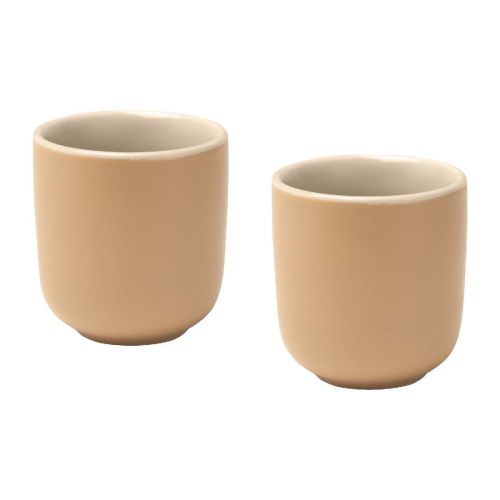 MALE - Juego de 2 tazas de cerámica acabado mate de 350 ml ""