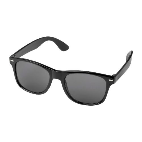 SUN RAY - Gafas de sol polarizadas con cristal de espejo de PET reciclado/madera en caja de regalo "Hiru"