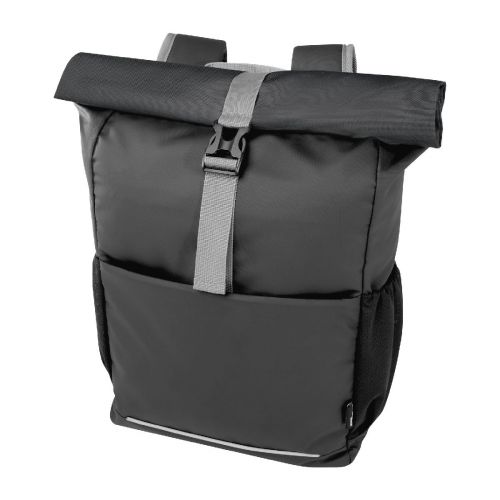 AQUA -Bolsa enrollable para bicicleta resistente al agua de material reciclado GRS de 15" y 20 L 