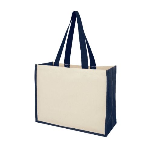 VARAI - Bolsa Tote para la compra de lona y yute de 320 g/m² ""