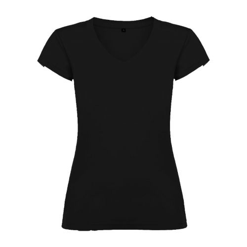 VICTORIA - Camiseta de cuello de pico de manga corta para mujer ""