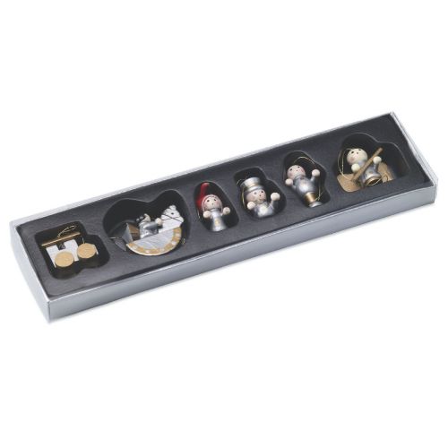 HELSINBORG - Set de 6 adornos navideños