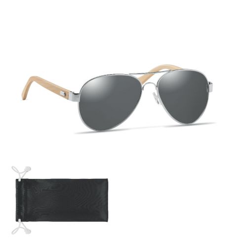 HONIARA - Gafas de sol de bambú en bolsa