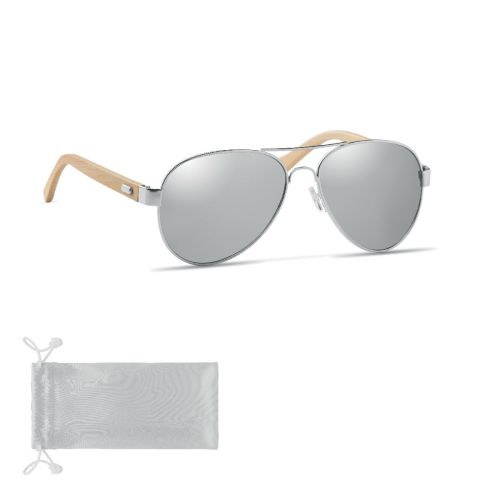 HONIARA - Gafas de sol de bambú en bolsa
