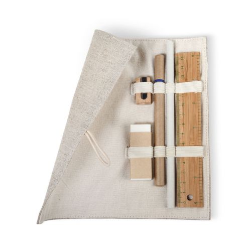 ECOSET - Set papeleria en bolsa algodón