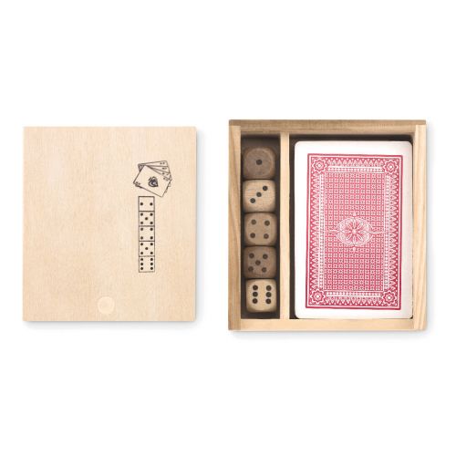 LAS VEGAS - Set de cartas y dados en caja