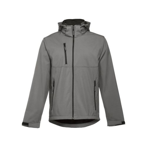 THC ZAGREB - Chaqueta softshell para hombre, con capucha removible