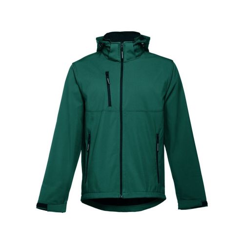 THC ZAGREB - Chaqueta softshell para hombre, con capucha removible
