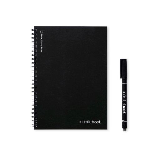 INFINITEBOOK LINED A5 - Infinitebook con tapa flexible y 15 páginas de pizarra rayadas