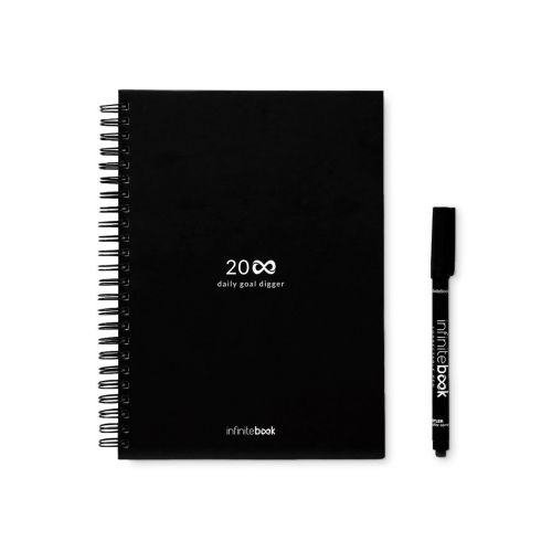 STARTER KIT INFINITE PLANNER A5 - El set incluye un Diario permanente, un kit de limpieza, un marcador y un portamarcadores