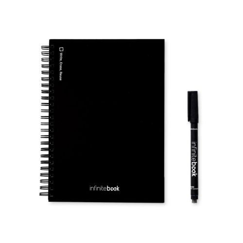 STARTER KIT INFINITEBOOK A5 - El set incluye un Infinitebook, un kit de limpieza, un marcador y un portamarcadores