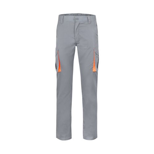 VL HYPNOS - Pantalón de sarga multibolsillos bicolor (200g/m²), en algodón (35%) y poliéster (65%)