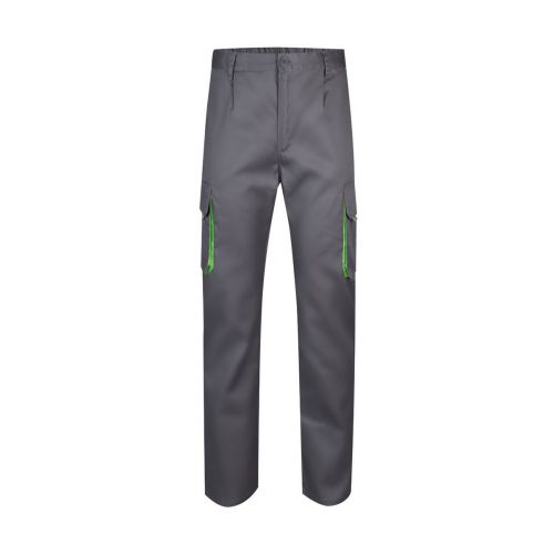 VL HYPNOS - Pantalón de sarga multibolsillos bicolor (200g/m²), en algodón (35%) y poliéster (65%)