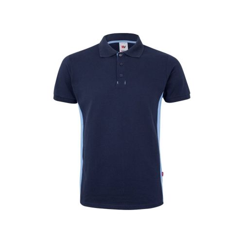 VL SUPAY - Polo piqué bicolor (180g/m²), manga corta, en algodón (60%) y poliéster (40%)