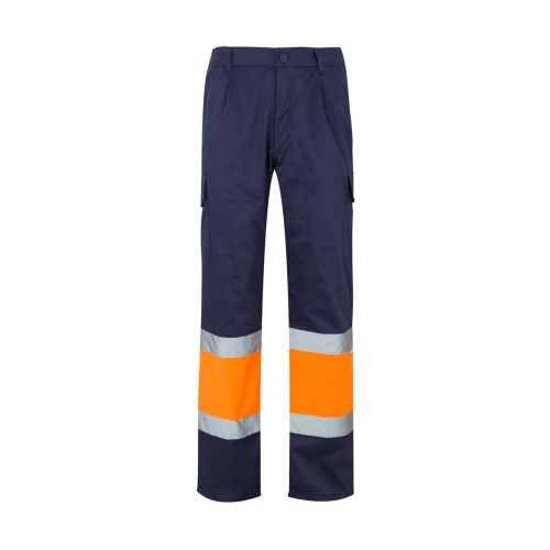 VL ATHENA - Pantalón de sarga bicolor (210 g/m²), forrado, multibolsillos, en algodón (20 %) y poliéster (80 %)