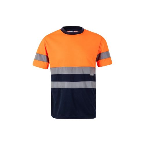 VL BRAHMA LARGE - Camiseta técnica bicolor ojo de pájaro (140g/m²), en poliéster (100%)