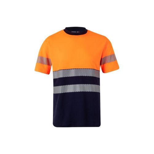 VL BASTET - Camiseta de piqué bicolor (150g/m²), en algodón (55%) y poliéster (45%)