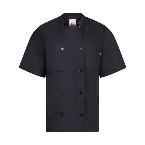 VL DURGA - Chaqueta de cocina de manga corta en popelina (110 g/m²) de algodón (35%) y poliéster (65%)