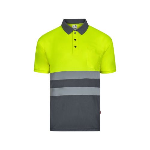 VL FORTUNA - Polo bird-eye (140g/m²) con manga corta, en poliéster (100%)