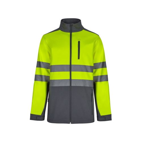 VL HESTIA - Chaqueta soft shell bicolor (280 g/m²), con forro polar y membrana de TPU, en poliéster (96%) y elastano (4%)