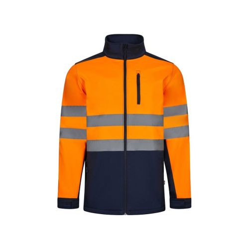 VL HESTIA LARGE - Chaqueta soft shell bicolor (280g/m²), con forro polar y membrana de TPU, en poliéster (96%) y elastano (4%)