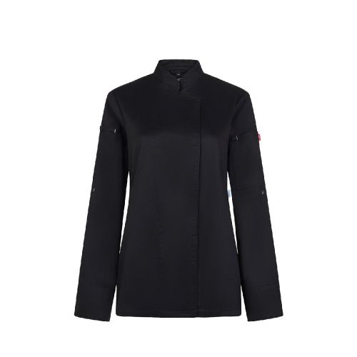 VL THOTH - Chaqueta de cocina para mujer (190 g/m²) fabricada con algodón (35 %) y poliéster reciclado (65 %)
