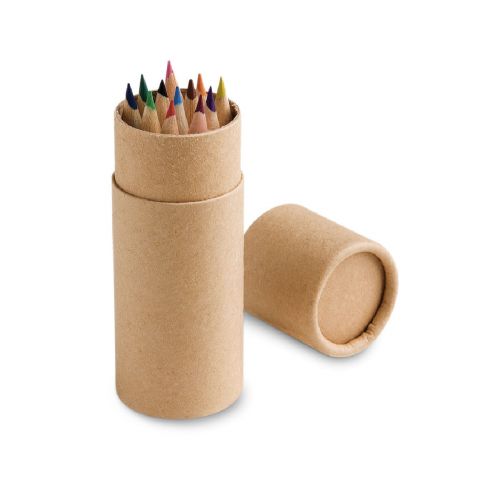 CYLINDER - Caja con 12 lápices de color