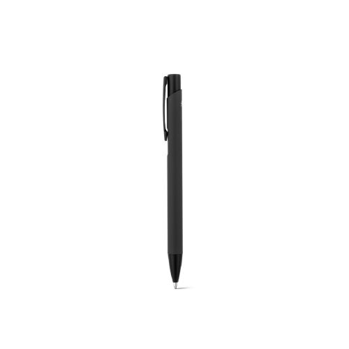 CLINT - Bolígrafo de aluminio reciclado (100% rAL) con acabado de goma