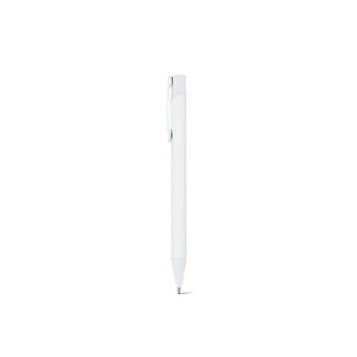 CLINT - Bolígrafo de aluminio reciclado (100% rAL) con acabado de goma